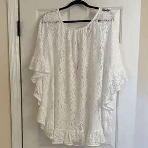 Lilly Pulitzer Atley White Lace Coverup size S/M